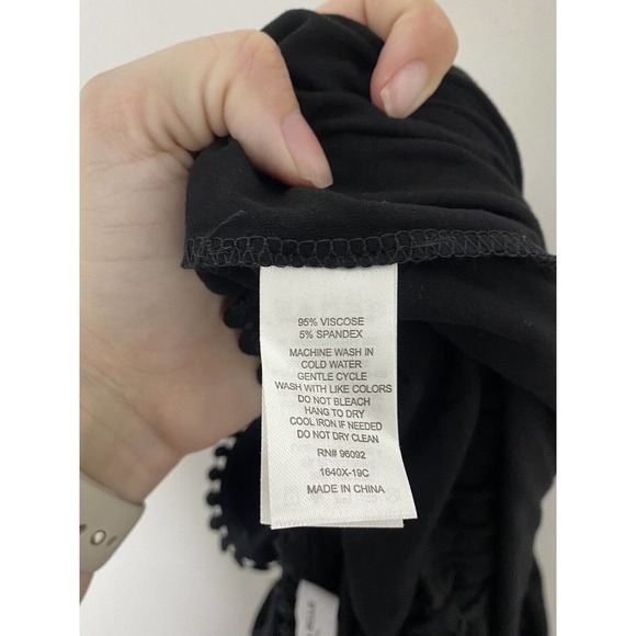 Carolina Belle Montreal Wide Leg Sleeveless Crop Jumpsuit Black Plus Sz 1X NEW - Picture 6 of 6